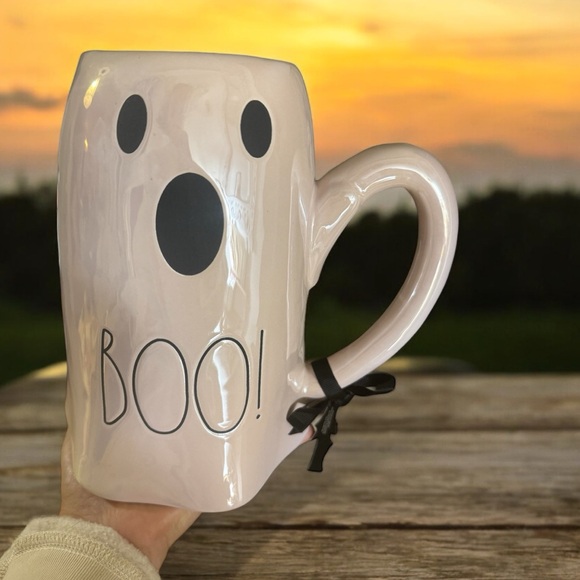 New Rae Dunn Iridescent Pink 11” Boo Ghost Pitcher - Picture 1 of 2